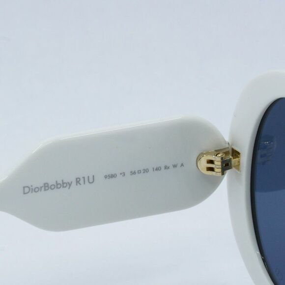 NEW DIOR DIORBOBBY R1U 95B0 IVORY BLUE SUNGLASSES - Picture 8 of 14